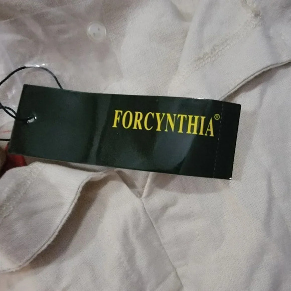 For Cynthia Cy1570-42m Women's Beige Squair Neck Short Casual Dress Size… - Picture 4 of 13